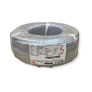 RR Kabel Ratnaflex-M 2 Core 1 sq.mm Grey PVC Flexible Cable 100m Coil – IS 694 Certified