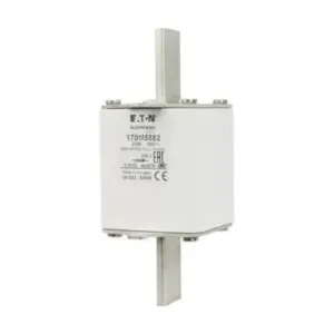 Eaton Bussmann 170M5882 high speed square body semiconductor fuse rated 250A 690V Class gR with DIN 2 knife blade contacts