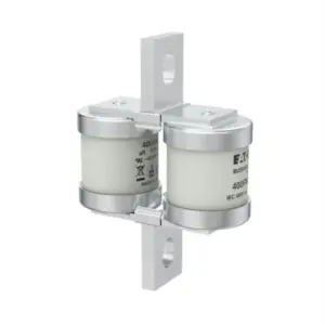 Eaton Bussmann 400FMM 400A 690V AC Class aR high-speed double barrel BS88 semiconductor fuse for protection of DC drives, VFDs, and power converters