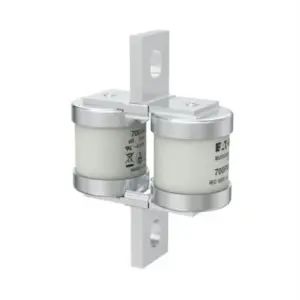 Eaton Bussmann 700FMM 700A 690V AC Class aR high-speed double barrel BS88 semiconductor fuse for protection of thyristors, IGBTs, VFDs, and power converters