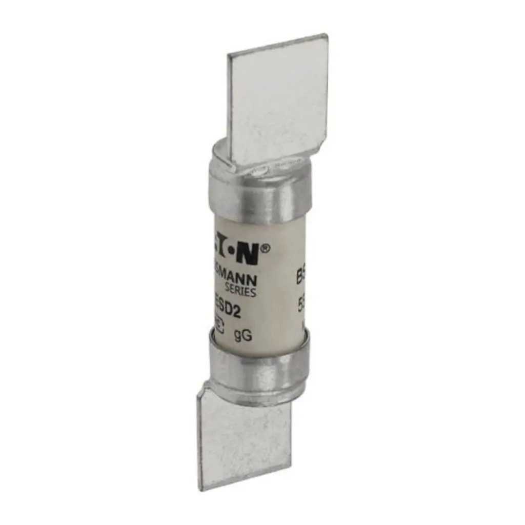 Eaton Bussmann ESD2 2A BS88 Part 2 clip-on fuse link 550V AC 80kA breaking capacity for switchgear and motor control centres