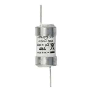 Eaton Bussmann ESD40 40A BS88 Part 2 clip-on fuse link 550V AC 80kA breaking capacity for LV switchgear and motor control centres