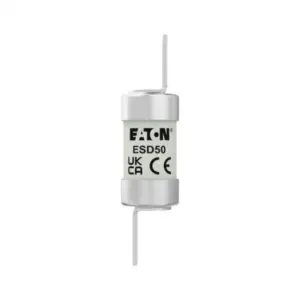 Eaton Bussmann ESD50 50A BS88 Part 2 clip-on fuse link 550V AC 80kA breaking capacity for LV switchgear and motor control centres