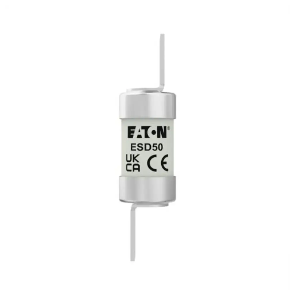 Eaton Bussmann ESD50 50A BS88 Part 2 clip-on fuse link 550V AC 80kA breaking capacity for LV switchgear and motor control centres