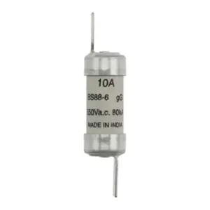 Eaton Bussmann NSD10 10A BS88 Part 2 clip-on fuse link 550V AC 80kA breaking capacity for switchgear panels and motor control centres