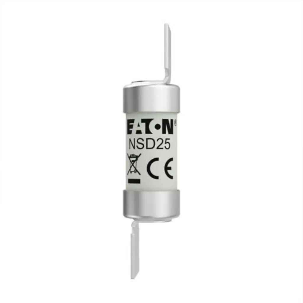 Eaton Bussmann NSD25 25A BS88 clip-on fuse link 550V AC 80kA breaking capacity Class gG for industrial electrical protection