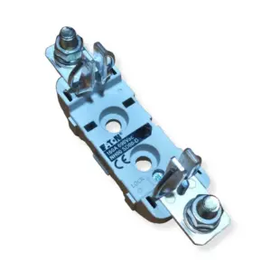 Eaton Bussmann SD00-D NH Size 00 screw-type fuse base, 160A, 690V, silver thermoplastic body