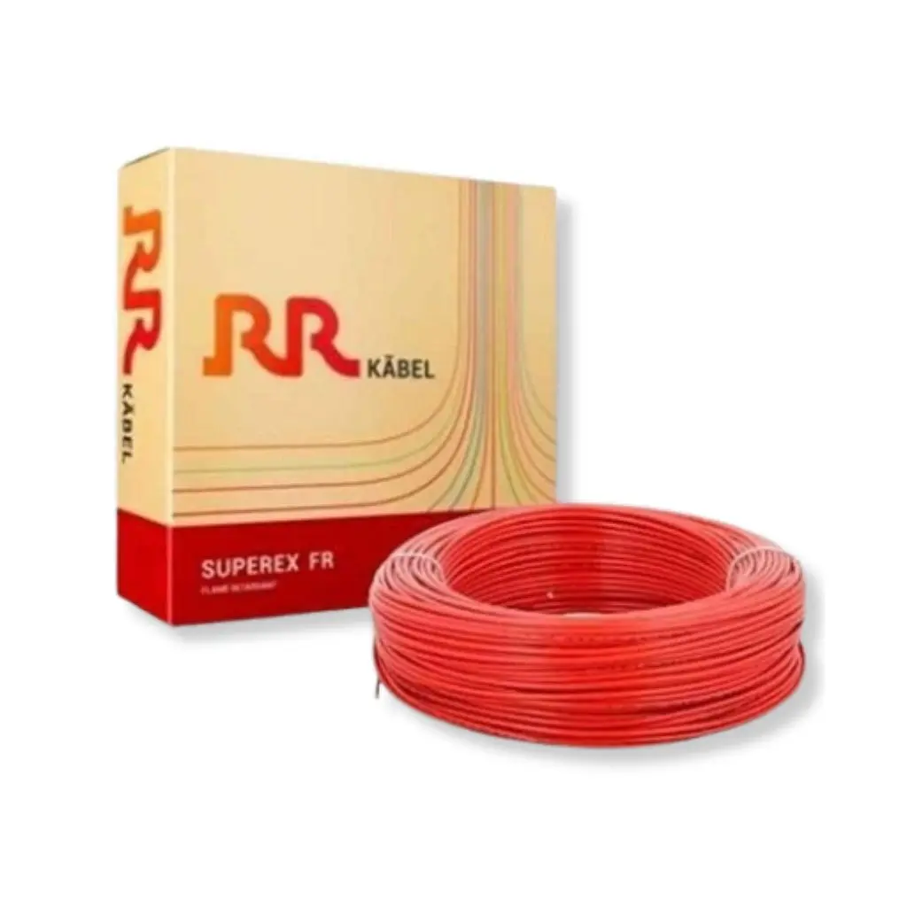 RR Kabel Superex-FR 1 sq mm Red Copper House Wire 90 Metre Coil 1100V FR PVC Insulated House Wiring Cable supplied by Shansen Enterprises Authorized Channel Partner